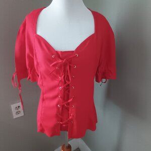New The Pirate Dressing Renaissance Corset Blouse S Small
